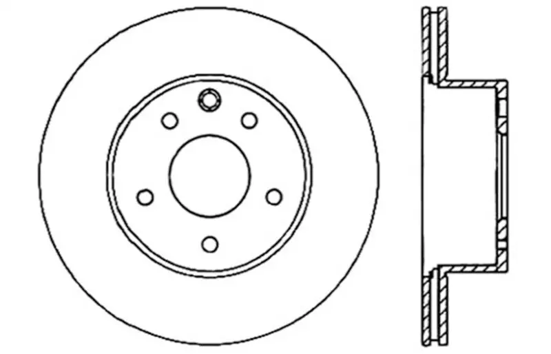 Stoptech 06-07 350Z / 05-07 G35 / 06-07 G35x Sportstop Slotted & Drilled Rear Right Rotor 1