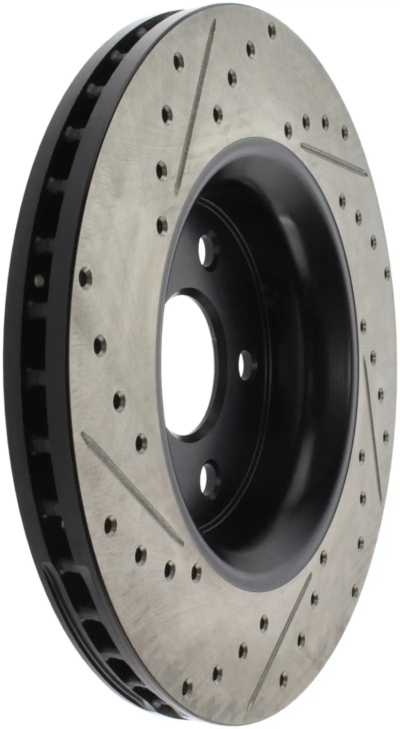Stoptech 11-12 Dodge Durango Sport Drilled & Slotted Front Driver-Side Brake Rotor 1