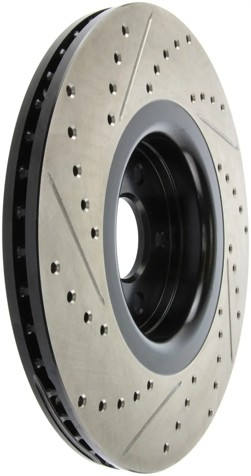 Stoptech 14+ Ford Focus St W/ 335Mm Brakes Front Left Slotted & Drilled Rotor 1