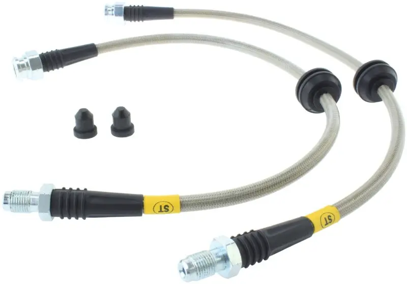 Stoptech 2013-2014 Ford Focus St Stainless Steel Rear Brake Lines 1