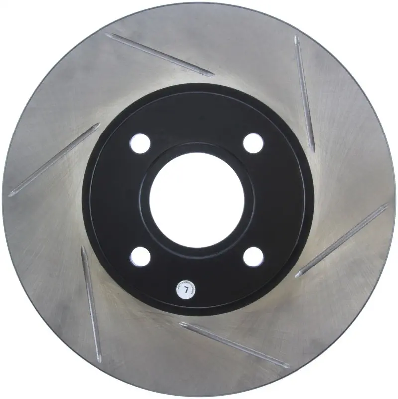 Stoptech 2014 Ford Fiesta Left Front Disc Slotted Brake Rotor 1