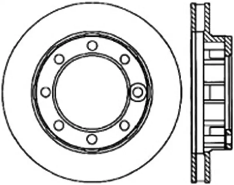 Stoptech 71-86 Chevrolet K20 Suburban Cryo Slotted Front Left Sport Brake Rotor 1