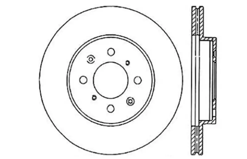 Stoptech 90-01 Acura Integra (Exc. Type R) / 01-05 Honda Civic / 07+ Honda Fit / 93-97 Del Sol Vtec 1