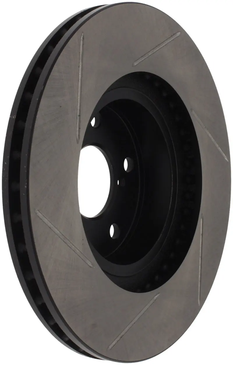 Stoptech Power Slot 00-05 Legacy / 7/98-08 Impreza Front Left Sportstop Slotted Rotor 1