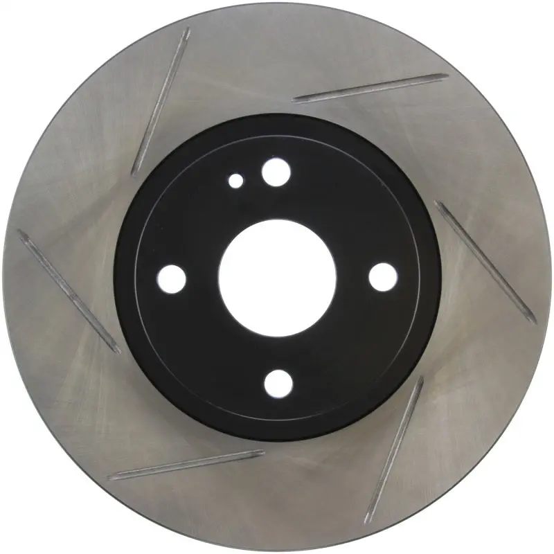 Stoptech Power Slot 01-05 Mazda Miata Sport Suspension/Turbo Sportstop Slotted Front Right Rotor 1