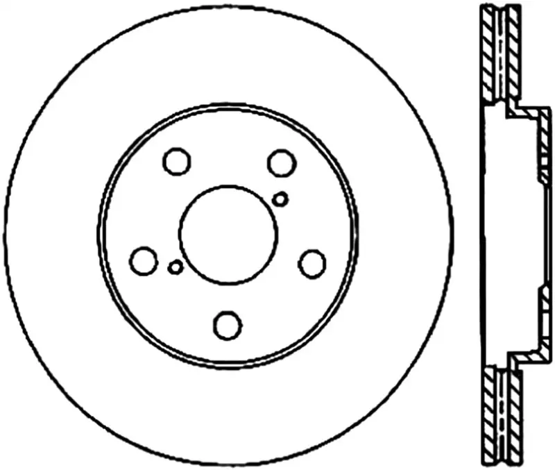 Stoptech Power Slot 06-11 Lexus Gs Series / 06-12 Is350 Front Left Drilled & Slotted Rotor 1