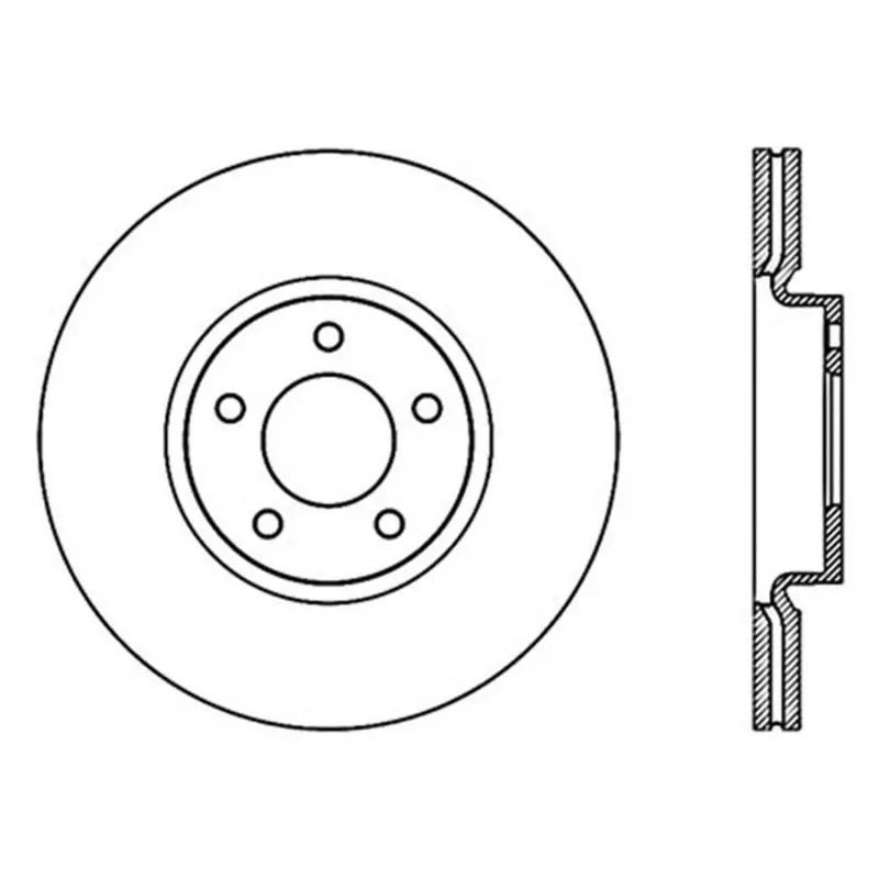 Stoptech Power Slot 07-09 Mazdaspeed3 Slotted Left Front Rotor 1
