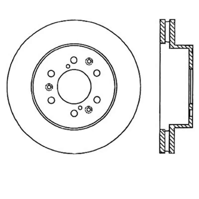 Stoptech Power Slot 07 Chevrolet Tahoe Front Left Rotor 1