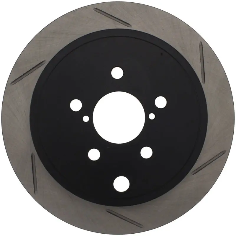 Stoptech Power Slot 08-10 Wrx Rear Left Slotted Rotor 1
