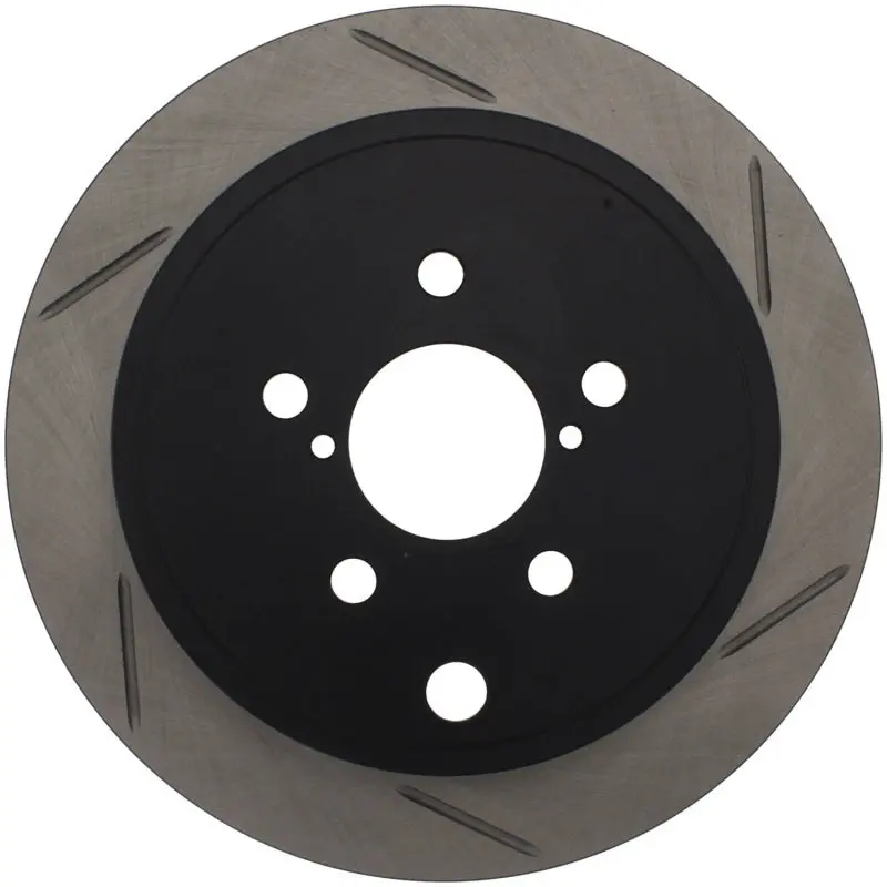 Stoptech Power Slot 08-10 Wrx Rear Right Slotted Rotor 1