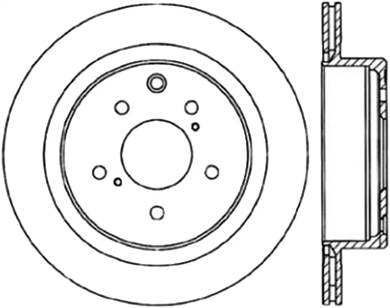 Stoptech Power Slot 6/89-96 Nissan 300Zx Slotted & Drilled Right Rear Rotor 1