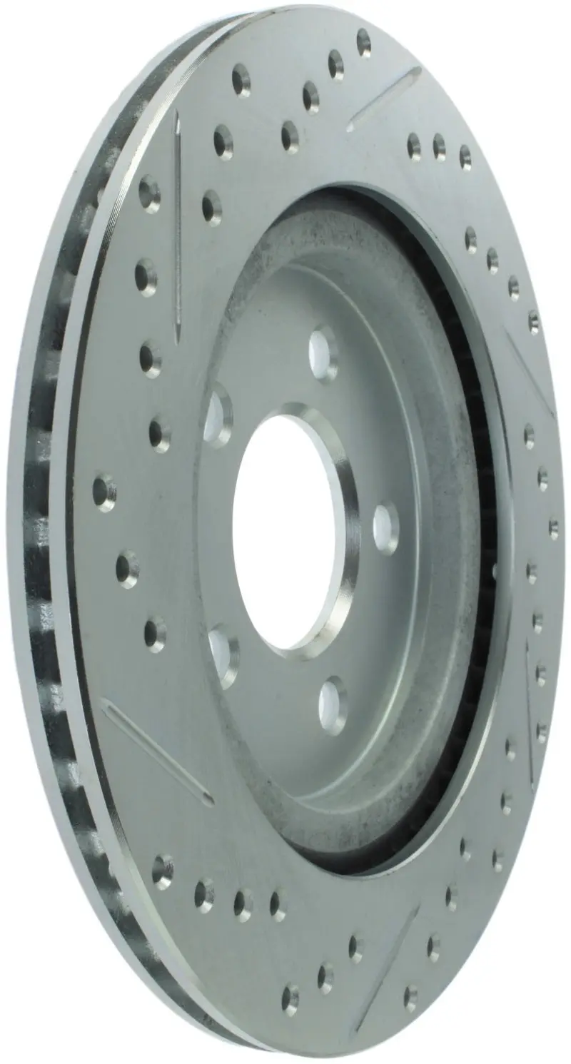 Stoptech Select Sport 05-10 Ford Mustang Gt Slotted And Drilled Rear Left Rotor 1
