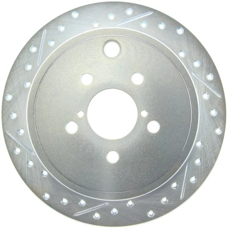 Stoptech Select Sport 09-13 Subaru Forester Slotted And Drilled Right Rear Rotor 1