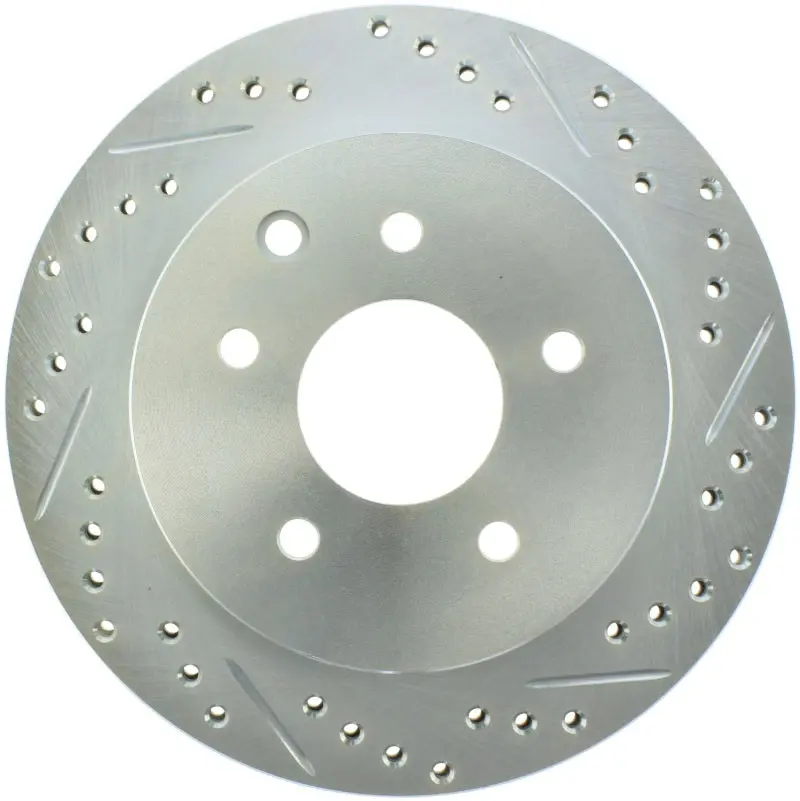 Stoptech Select Sport Nissan Slotted And Drilled Left Rear Rotor 1