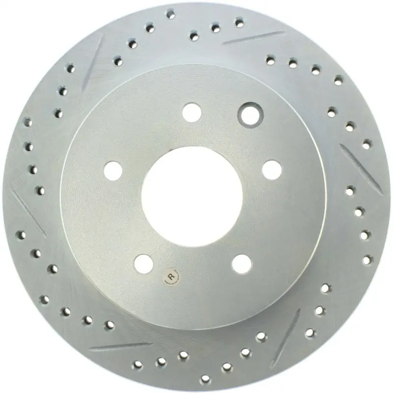Stoptech Select Sport Nissan Slotted And Drilled Right Rear Rotor 1