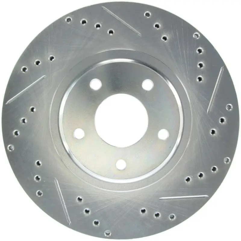 Stoptech Select Sport Select Sport Nissan Slotted And Drilled Left Front Rotor 1