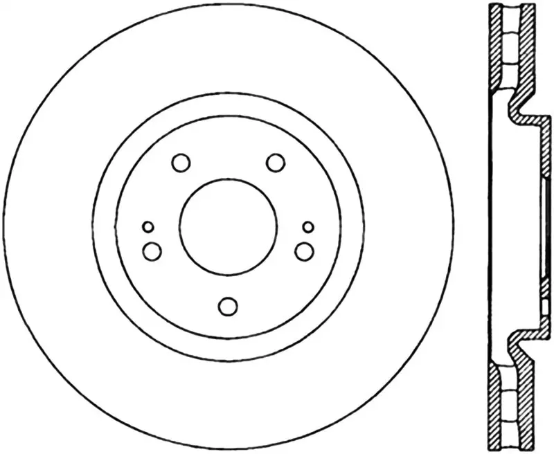 Stoptech Slotted & Drilled Sport Brake Rotor 1