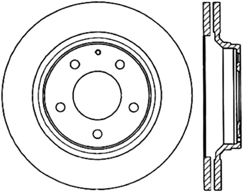Stoptech Slotted & Drilled Sport Brake Rotor 1