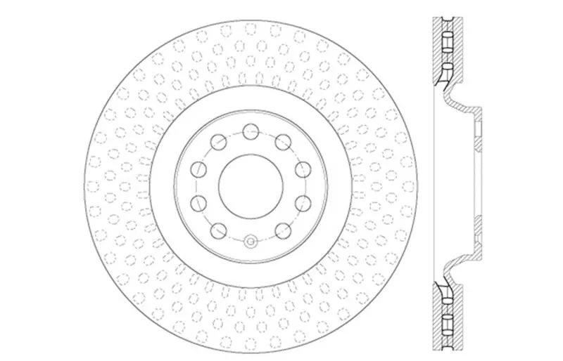 Stoptech Slotted & Drilled Sport Brake Rotor 1