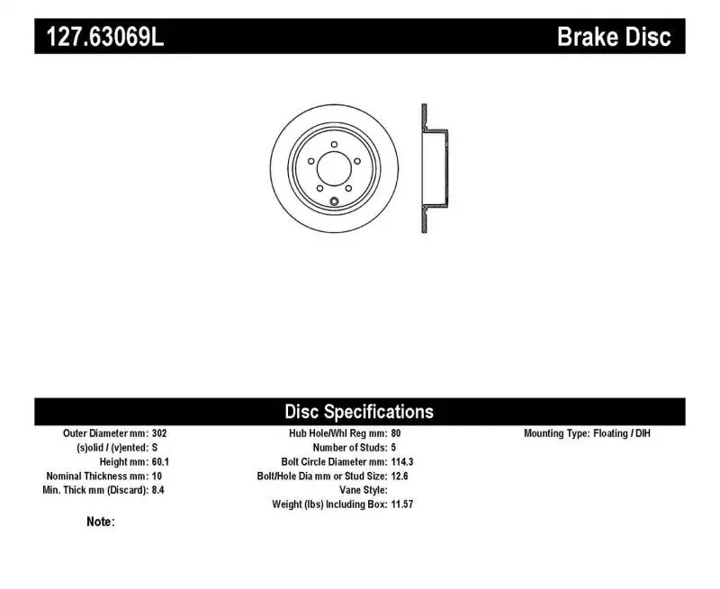 Stoptech Slotted & Drilled Sport Brake Rotor 1