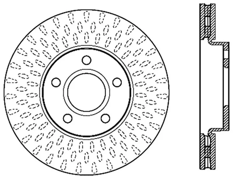 Stoptech Slotted Sport Brake Rotor 1