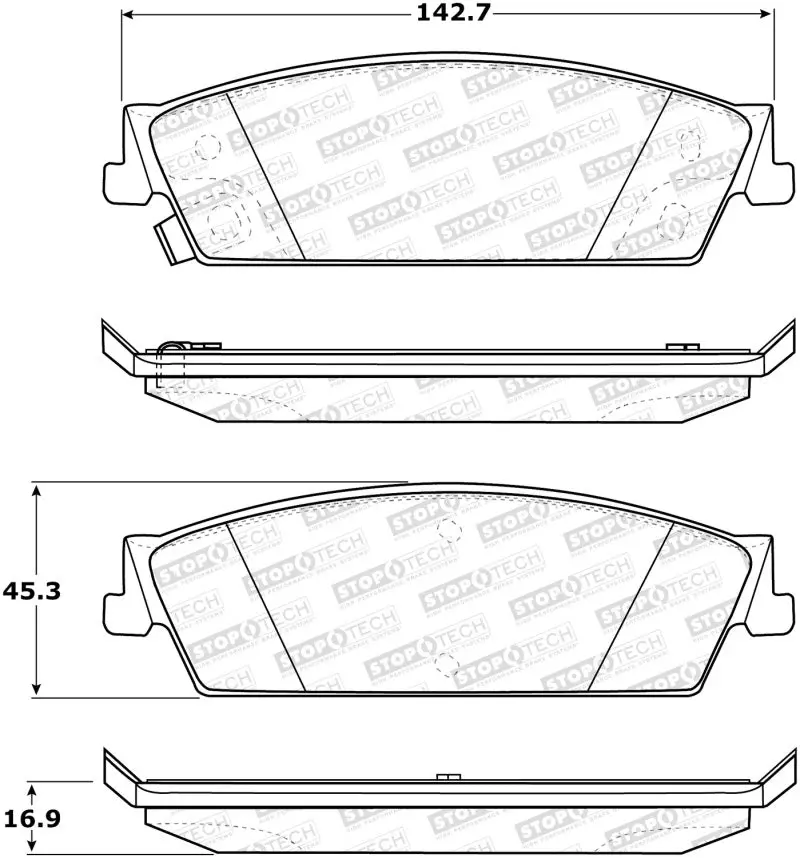 Stoptech Street Brake Pads 1