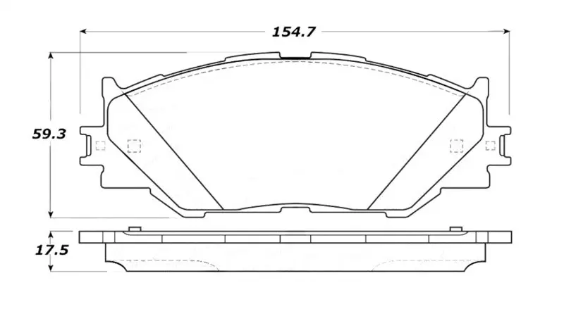 Stoptech Street Touring 06-10 Lexus Is250 Front Brake Pads 1