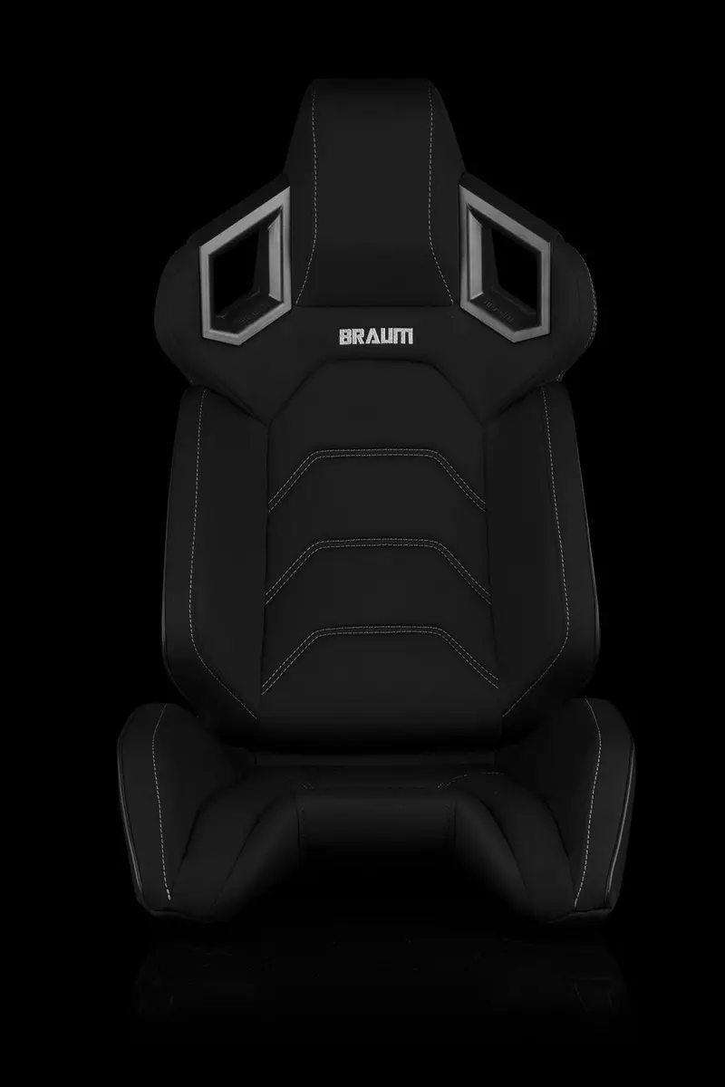 Universal Braum Alpha-X Series Racing Seats (Black Cloth) – Pair 1