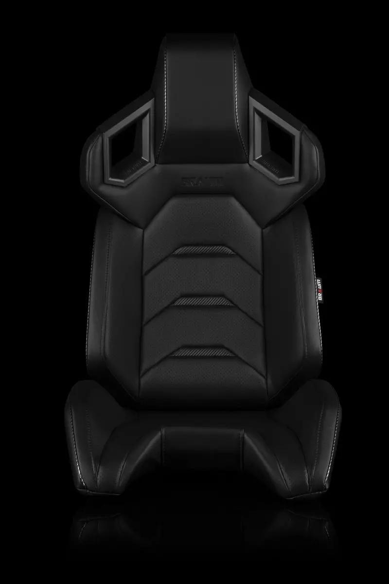 Universal Braum Alpha-X Series Racing Seats (Black) – Pair 1