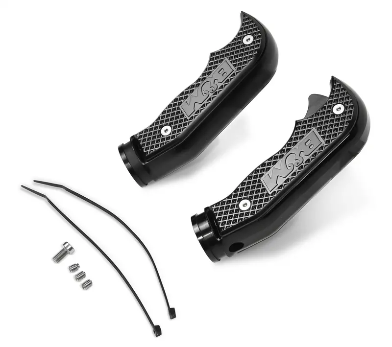 B&M 81103 Magnum Grip Shift Handle; Billet Aluminum; Incl. Hardware; Black Anodized; 1