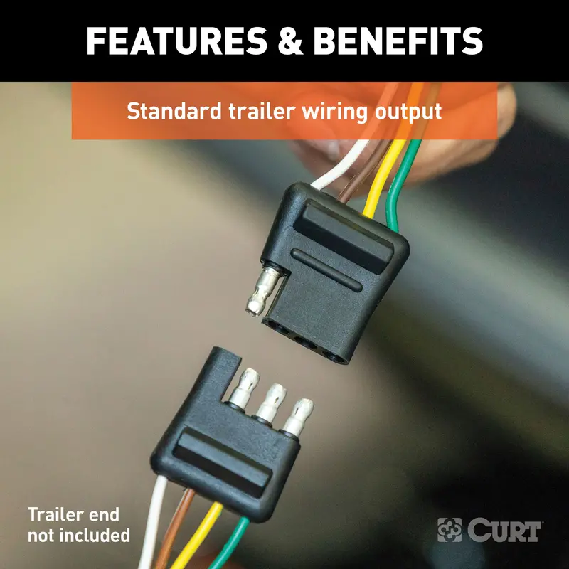 Curt Custom 4-Way Flat Wiring Harness For Jeep Compass 1