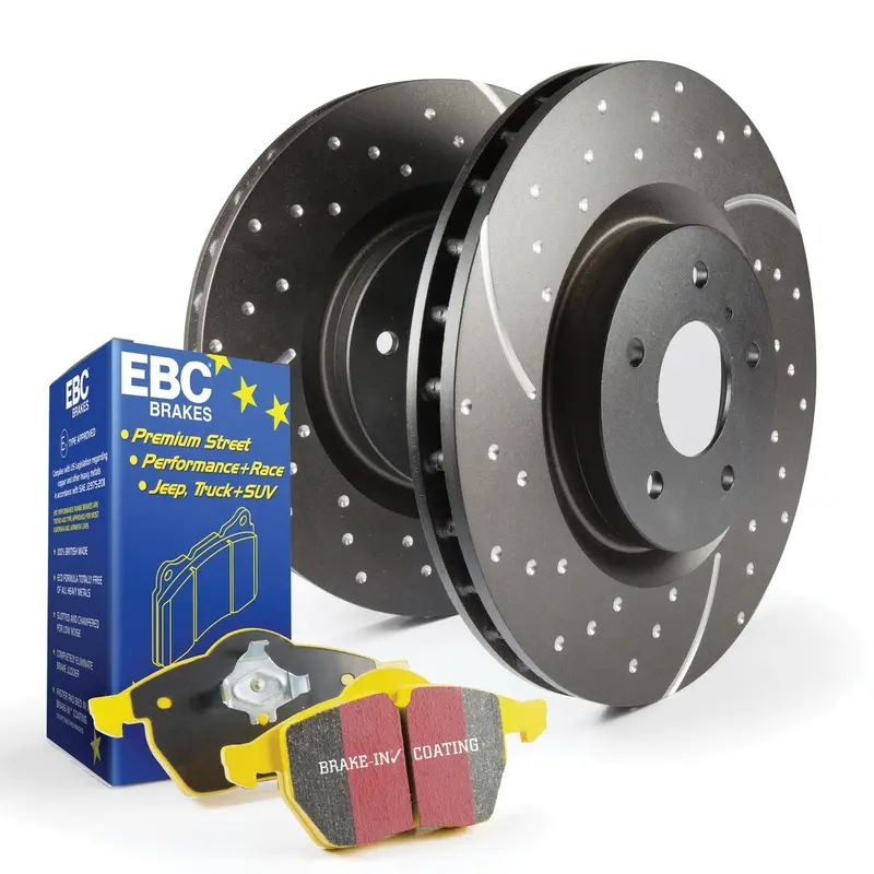 Ebc Yellowstuff Track-Ready Brake Kit – S5 Pads + Gd Drilled Rotors (S5Kf1290) 1