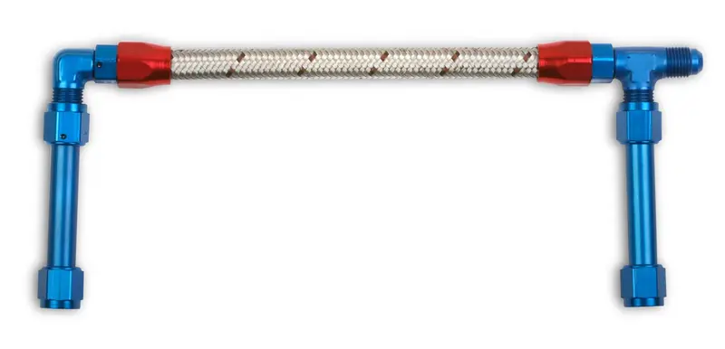 Holley 34-45 Fuel Line; -6An Single Inlet W/Stainless 350 Hose; For Holley 4150 Hp Model; 1