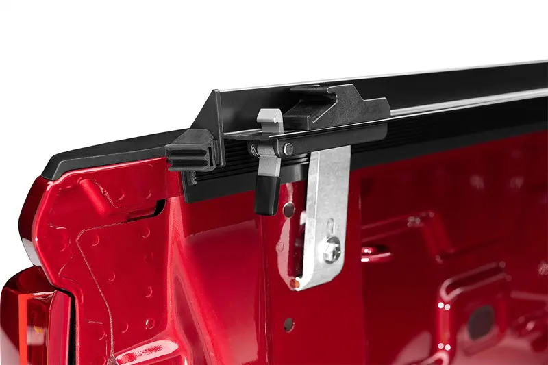 Lund Genesis Tonneau Cover – Roll-Up Design With Black Leather-Grain Finish 1