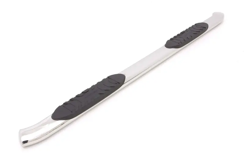 Lund Stainless Steel 5-Inch Oval Curved Nerf Bars With Mounting Brackets 1