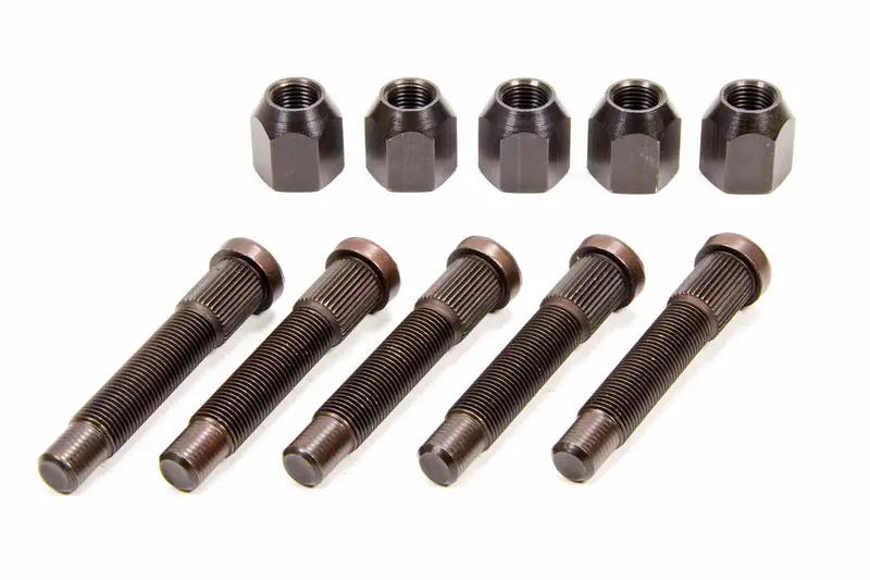 Moroso 5-Piece Wheel Stud And Lug Nut Kit – 1/2"-20 X 3" Thread Length 1