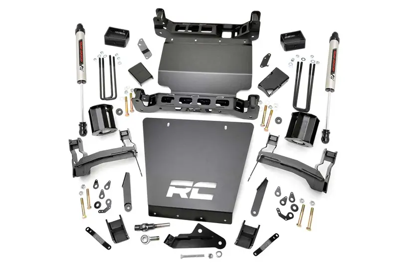 Rough Country 29170 5-Inch Lift Kit With V2 Shocks For 2014–2018 Chevrolet Silverado & Gmc Sierra 1500 4Wd 1