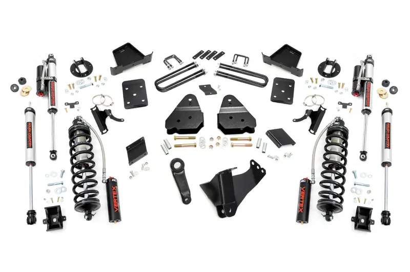 Rough Country 6" Gas Shock Lift Kit – No Overload, Vertex Coilovers, Ford Super Duty (2015–2016) 1