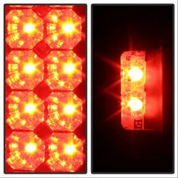 Spyder Auto 5078179 Led Tail Light Set – Black Smoke Lens Design 1