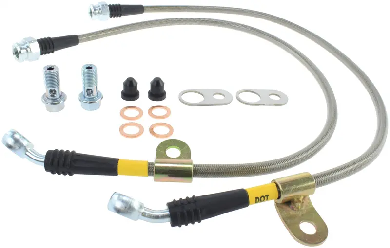Stoptech Stainless Steel Braided Brake Line Kit – Direct-Fit Replacement (950.45007) 1